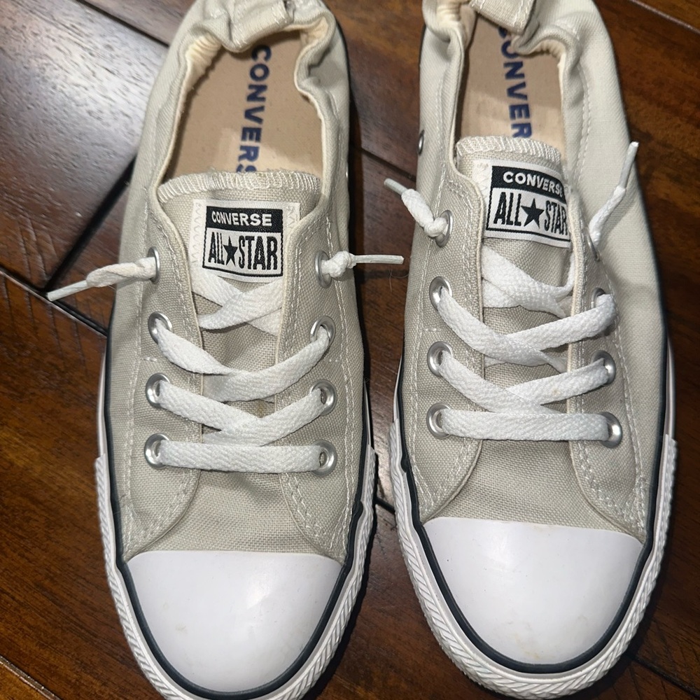 Converse Women’s Cream Canvas Sneakers